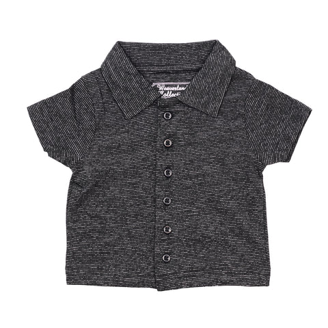 Infant Boys' Button-Up Knit Shirt WC5406