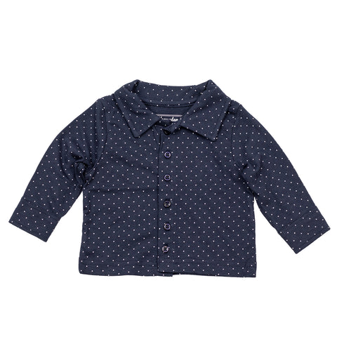 Infant Boys' Button-Up Cotton Knit Shirt WC5407