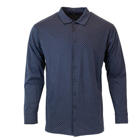 Men's Button-Up Cotton Knit Fabric WC5407