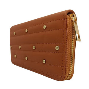 Cognac Wallet on an Angle