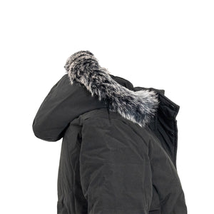 Women's Quilted Winter Jacket WM1823 hood closeup