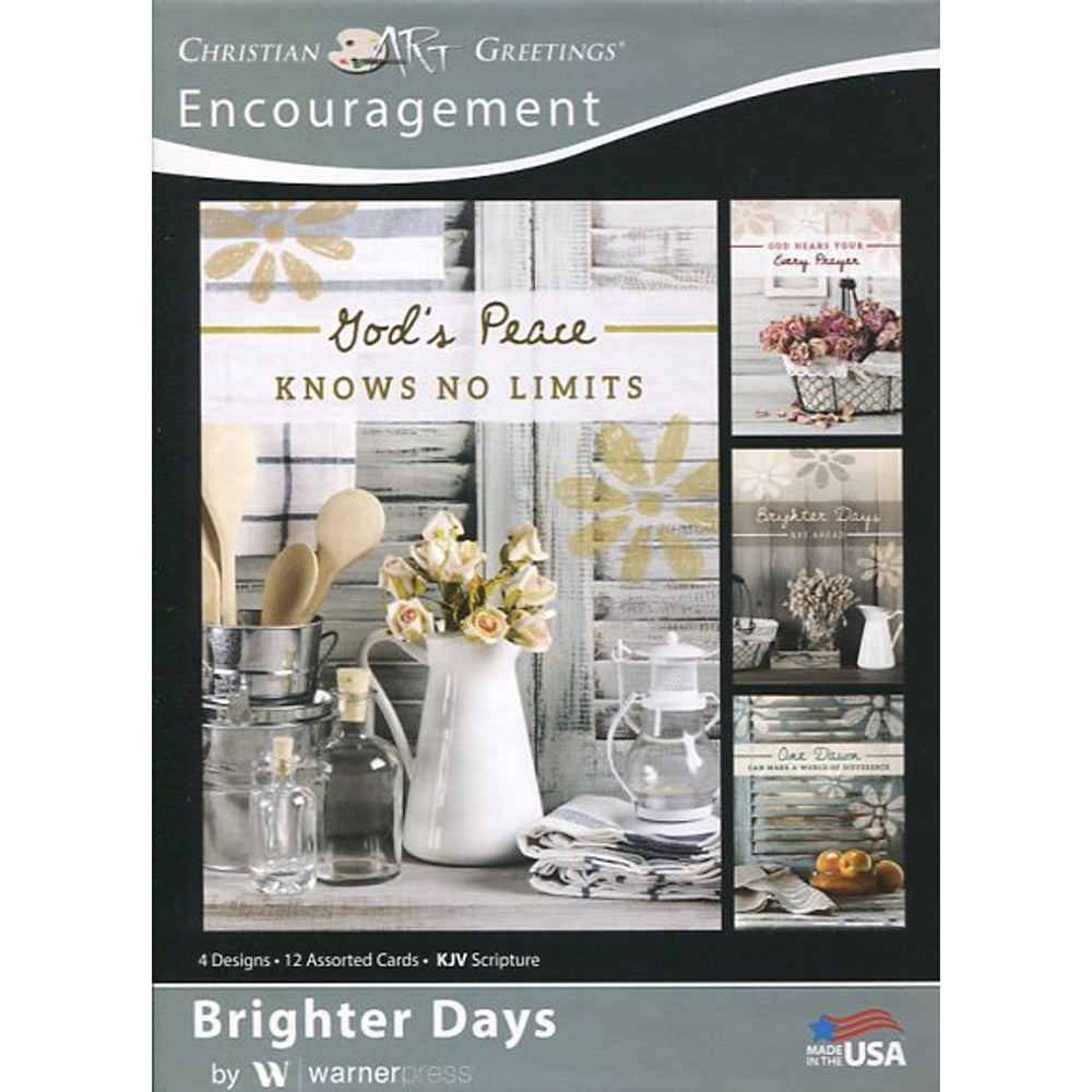 Christian Art Greetings Brighter Days Encouragement Boxed Cards WPG7121 ...