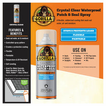 Gorilla waterproof patch & seal diagram showing features