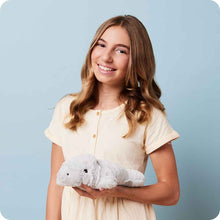 Manatee Microwavable Plush Toy CP-MAN-1 pictured with girl