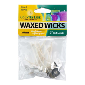 Waxed Candle Wicks 2 in. 12 pk 36006