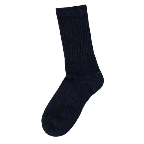 black, Men's Crew Socks 3-Pair WC4001