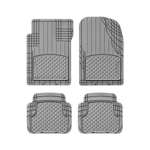 Universal Trim to Fit All Weather Auto Floor Mats - 4-Piece Set Grey