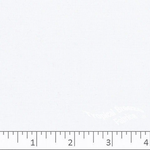 White solid color poly cotton