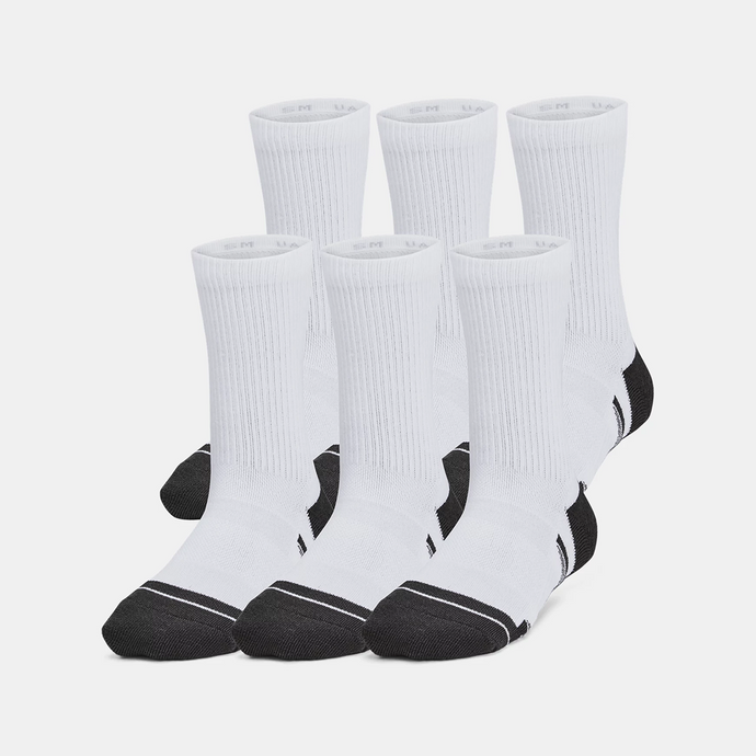 White Children's 6-pack Performance Tech Crew Socks 1387056