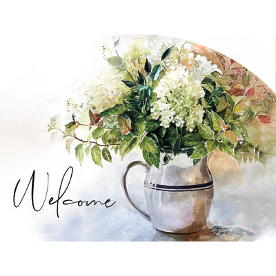 Spring & Summer Outdoor Decor Plaque White Hydrangeas