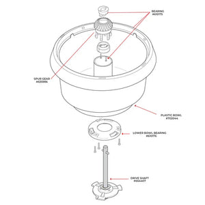 Universal Plus Bowl Driveshaft 654407 illustration