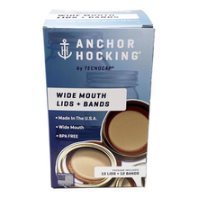 Wide Mouth Canning Lids and Bands 12 pk HCR12TWB B