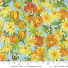 Wild Blossoms Collection Daisies and Poppies Cotton Fabric 48731 mist
