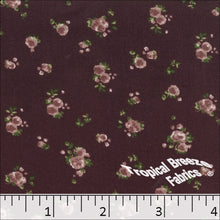 Double Brushed Knit Floral Fabric 32925 wine