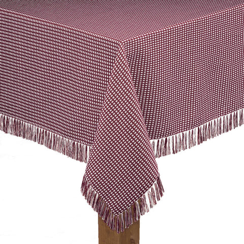 Homespun Tablecloths with Fringe