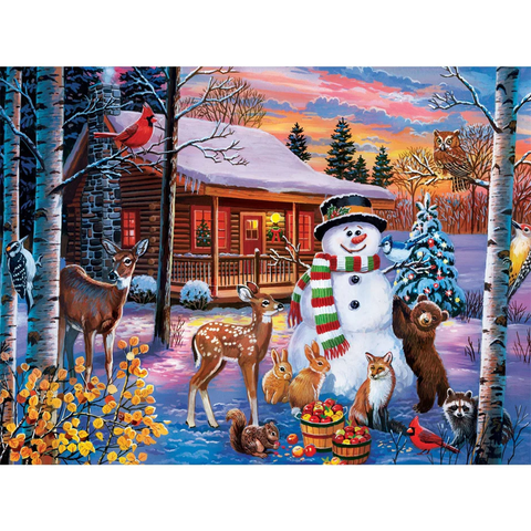 Winter Visitors 300 PC EZ Grip Puzzle 32153 A