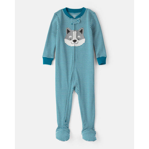 Baby Boy Snug Fit 2-Way Zip Footie 1-Piece Pajamas 1U051