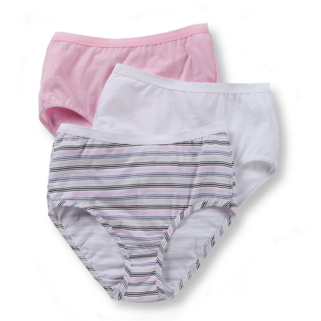 Women's Cotton Brief Panties, 3 Pack 3DBRIAS