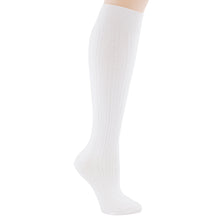 White knee-high socks.