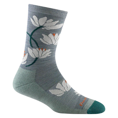Women's Lilies Crew Sock 6089 seafoam