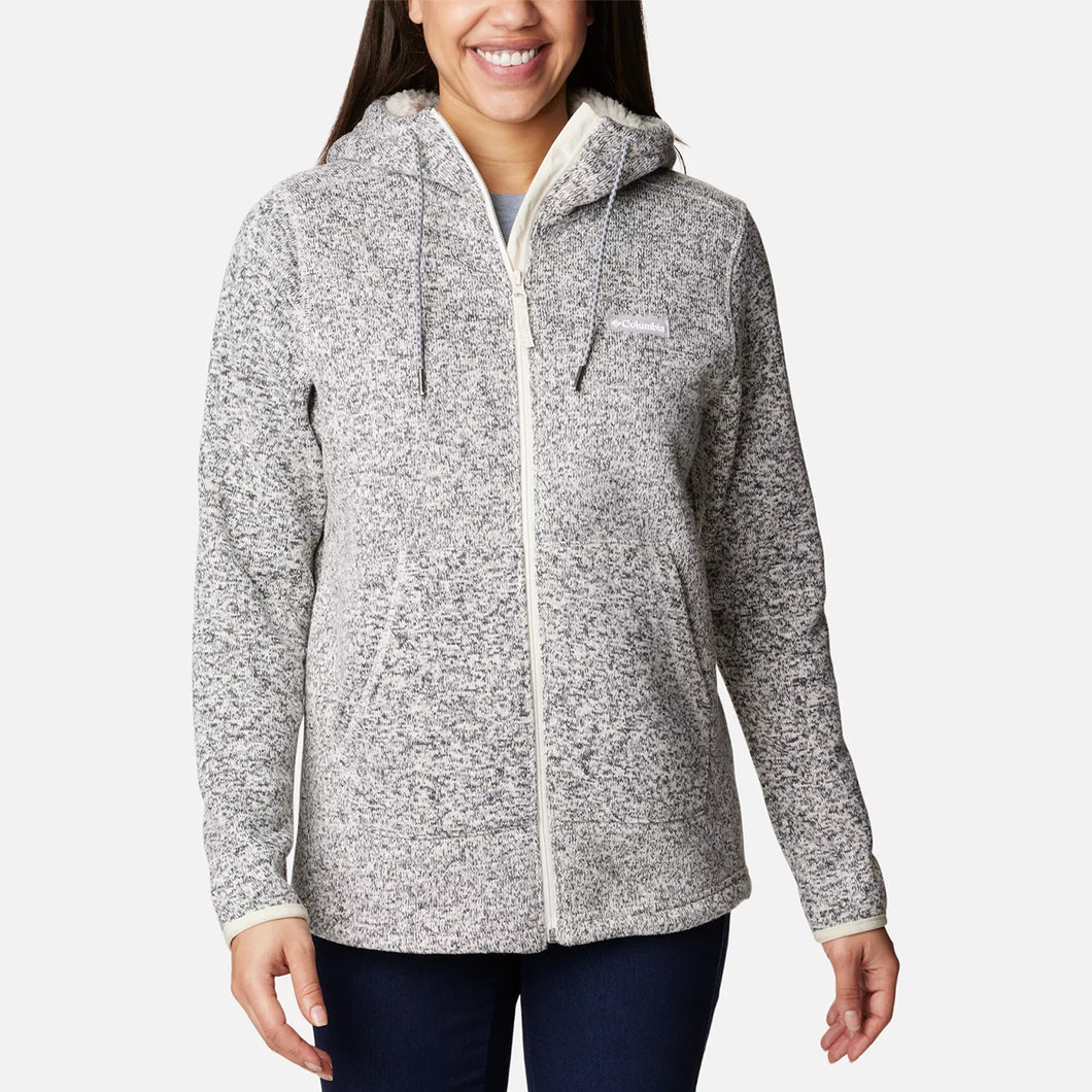 Women's Sweater Weather Sherpa Full Zip Hooded Jacket 2051681191 front zip