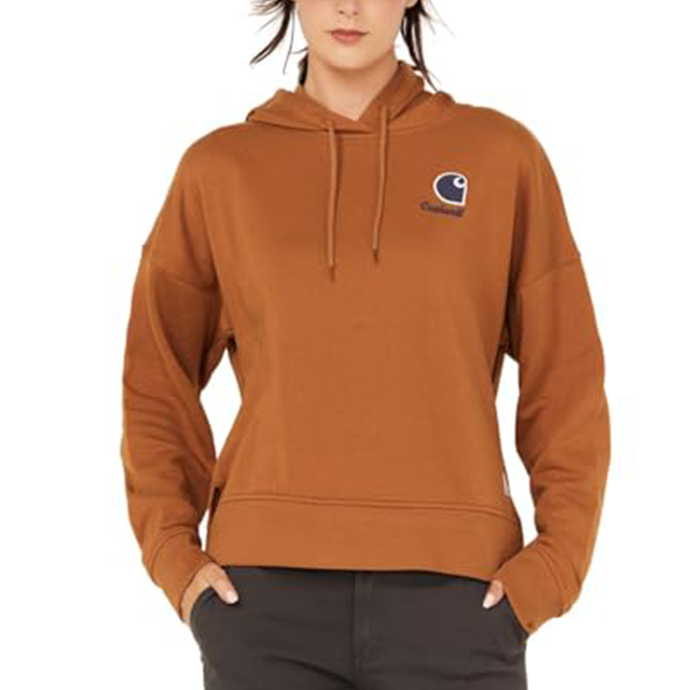 Women's Tencel Fiber Series Loose-Fit Graphic Hoodie 106479