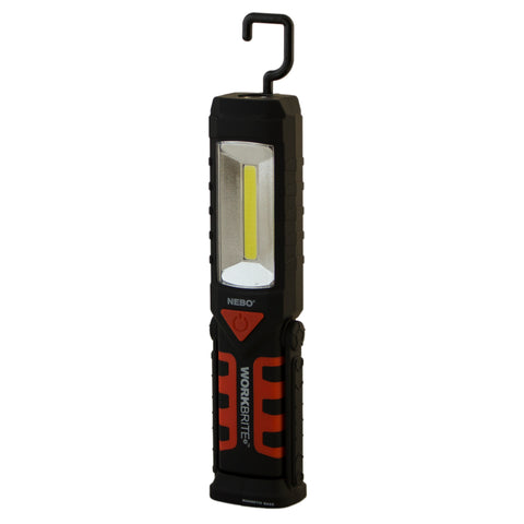 NEBO WorkBrite flashlight with hook.