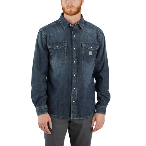 Men's Montana Midweight Denim Long-Sleeve Snap Front Shirt 106429