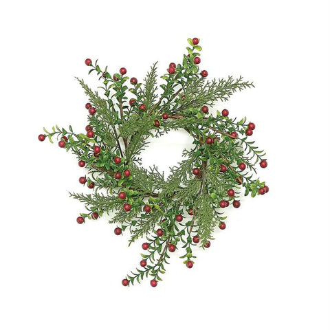 red, Boxwood Berry Wreath XB627