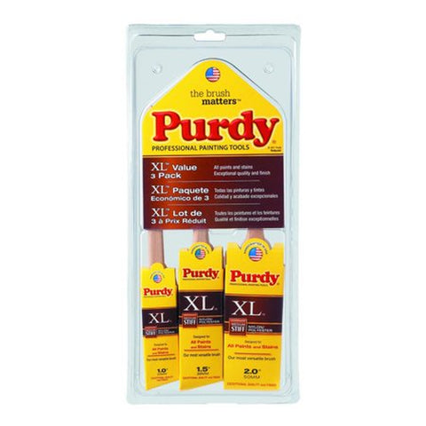 XL Multi-Pack Medium Stiff Assorted Paint Brush Set