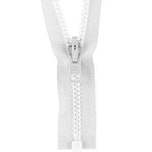 White Vislon Reversible Zipper Y-15-501