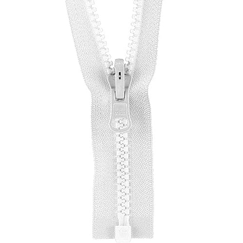 White Vislon Reversible Zipper Y-15-501