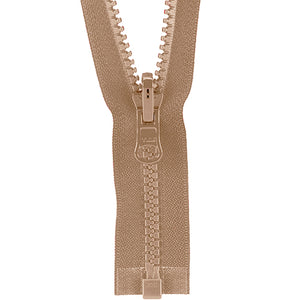 Beige Vislon Reversible Zipper Y-15-573