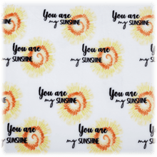 You Are My Sunshine Throw blanket closeup of print