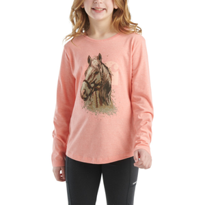 Girls' Long Sleeve horse shirt