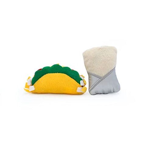 Catnip NomNomz Taco Burrito 2-Pack Plush Catnip Toys for Cats