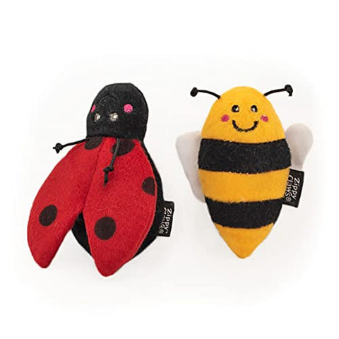 Claws Ladybug & Bee Cat Toy - Pack of 2