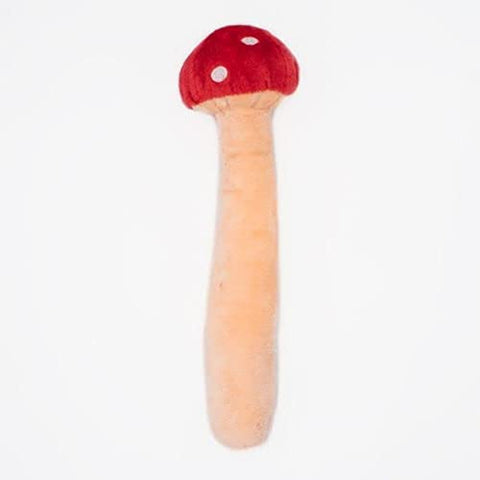 Jigglerz Mushroom Squeaker Soft Dog Toy - Large