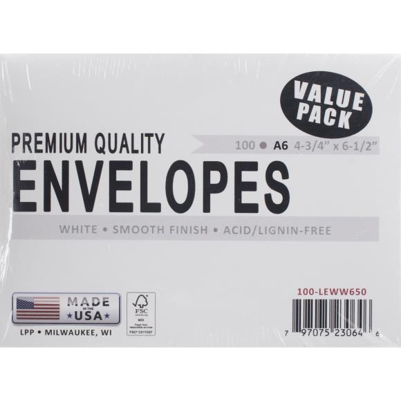 Premium Quality A6 Envelopes A6100