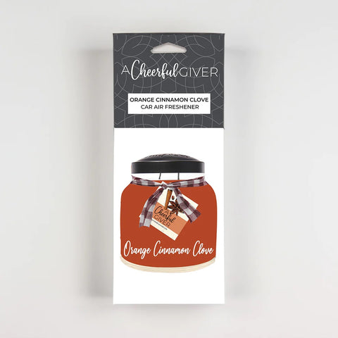 Orange Cinnamon Clove Car Air Freshener