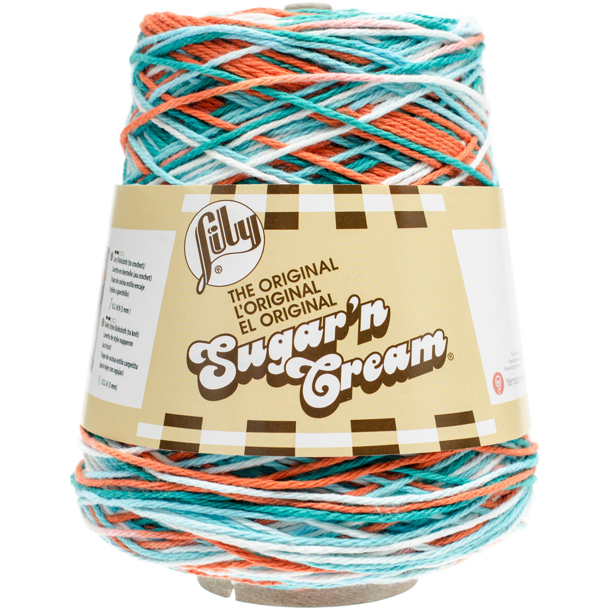  Lily Sugar'n Cream Cotton Cone Yarn, White , 1 Cone, 14 oz  (Pack of 1) : Everything Else