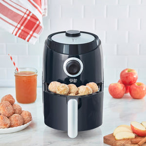 Black Compact Air Fryer RCAF160GBBK02 frying cake donut holes