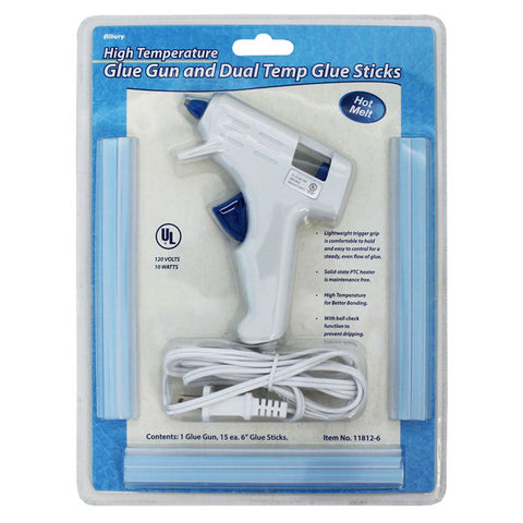 Allary Hot Melt Glue Gun with Dual Temp Glue Sticks