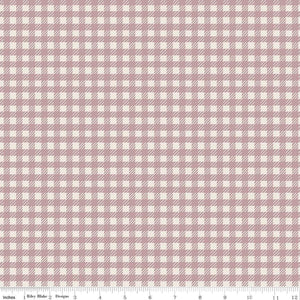 Forgotten Memories Collection Gingham Check Cotton Fabric amethyst