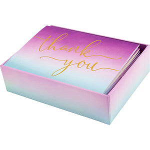 Thank you card box