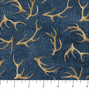 antlers, Birchwood Collection Cotton Fabric 291