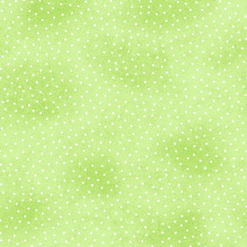 green, Dots Cotton Flannel Fabric 9527
