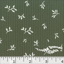 Classic Rib Knit Print Fabric 32842 apple green