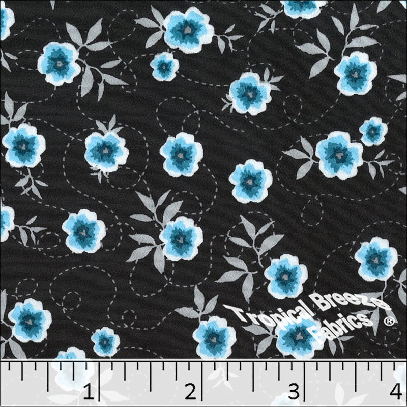 Koshibo Swirl Print Polyester Fabric 048227