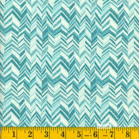 aqua, Herringbone Seersucker Stretch Fabric 1406